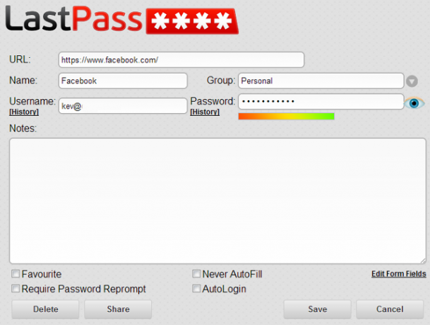 Comptes LastPass