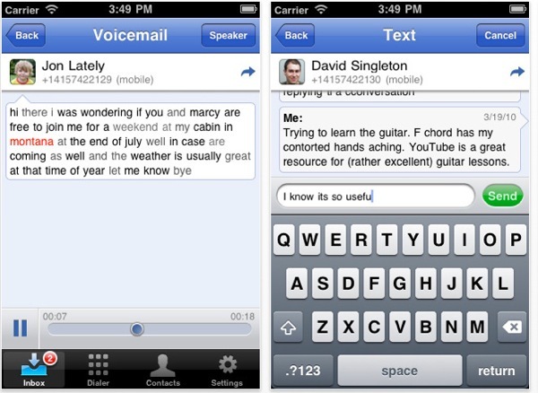 application Google Voice