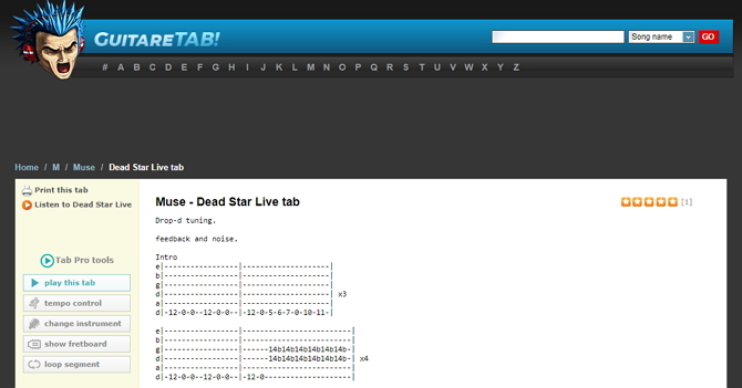 sites meilleurs tablatures de guitare et basse gratuites