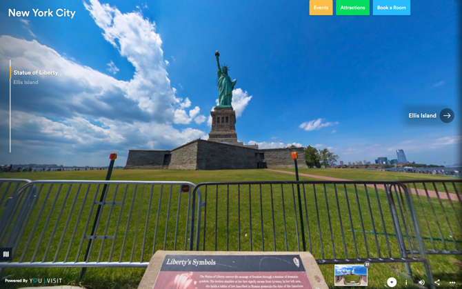Visite virtuelle de la statue de la liberté de New York