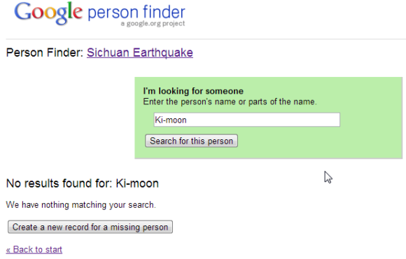 Comment utiliser Google Person Finder pour localiser vos proches après une catastrophe googlepersonfinder3