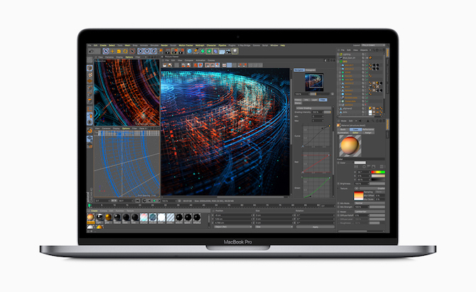 Application graphique exécutant le MacBook Pro 2018