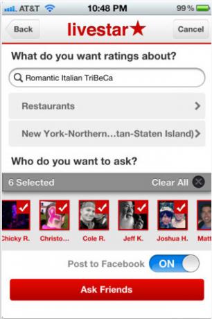 Livestar: obtenez des recommandations de lieux de vos amis [iOS] livestar1