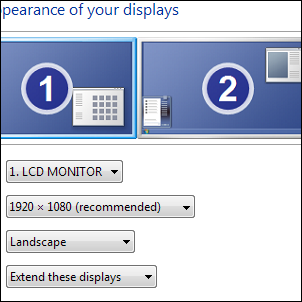 configuration double moniteur