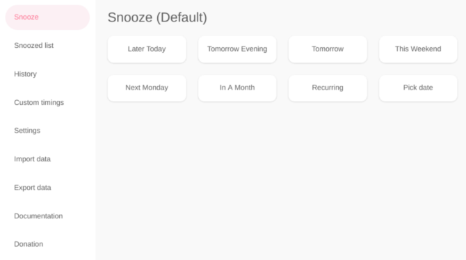 Snooze Tabs pour plus tard et évitez les dégâts de signets avec Snooze Tabby pour Chrome et Firefox