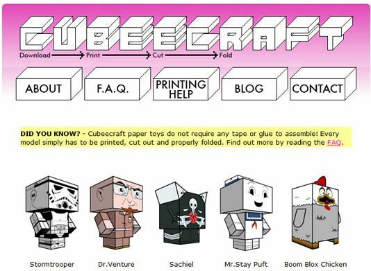 inspirations cubeecraft-papercraft