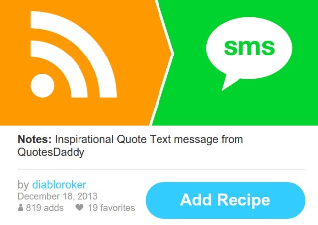 recette ifttt-to-sms