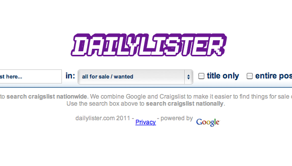 moteur de recherche craigslist