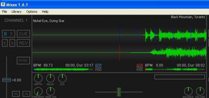 Basculez avec le logiciel de mixage de musique Mixxx gratuit twotracks2