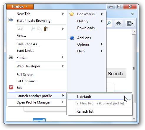 plusieurs profils Firefox