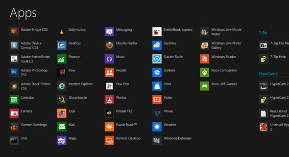 aperçu des fonctionnalités de Windows 8