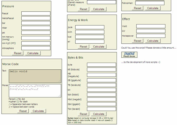 10 sites Web pour les conversions d'unités et les calculs unit converter08