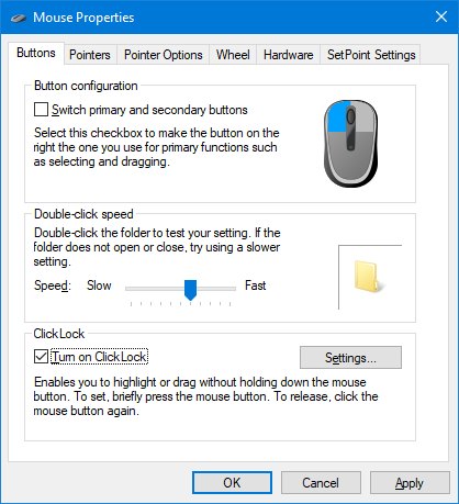 comment personnaliser la souris dans windows 10