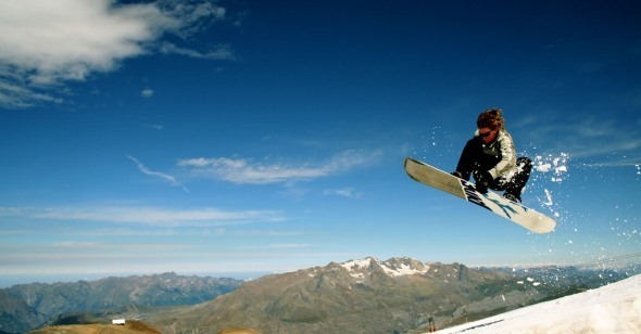 papier peint snowboard