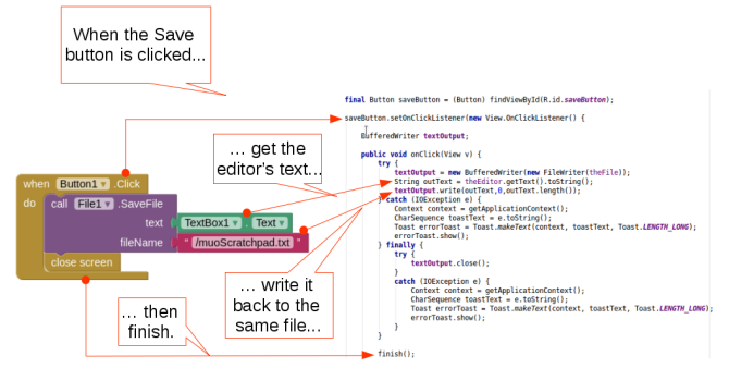 android créer l'application androidstudio screen2 code2