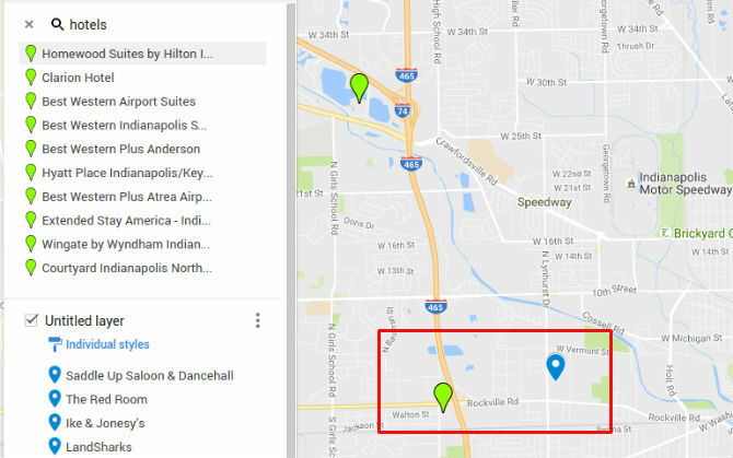 Google Maps Layer Hotels Plus