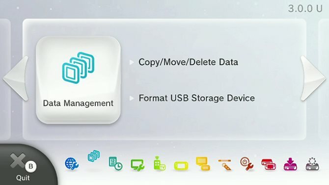 Explication du stockage étendu pour votre Wii U 2 Gestion des données Wii U