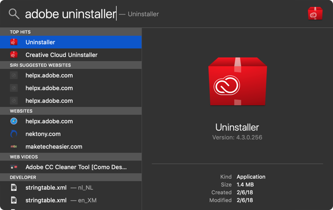 Rechercher Uninstaller Mac