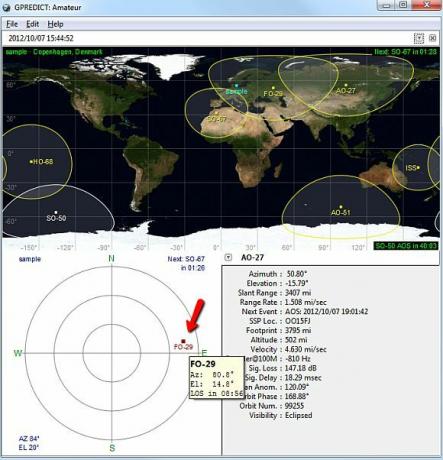 prédire le logiciel satellite