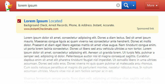 Générateur DuckDuckGo Lorem Ipsum