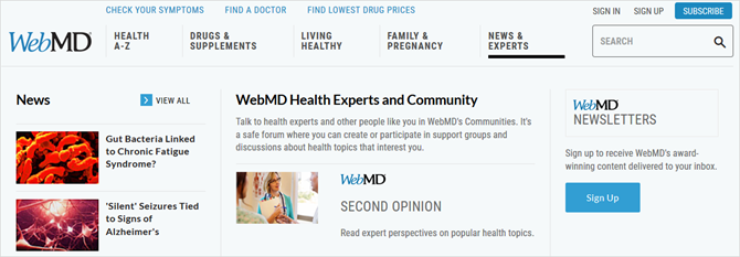 experts en santé webmd