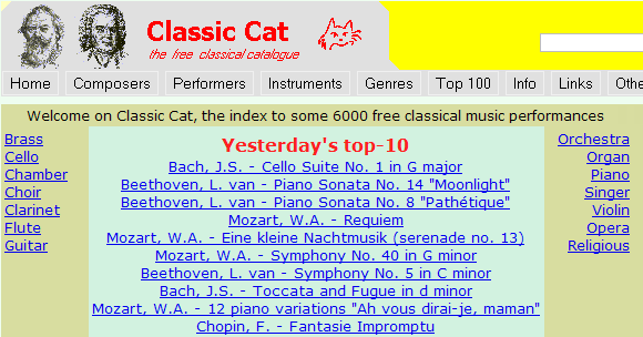 meilleurs sites de téléchargement de musique classique gratuits