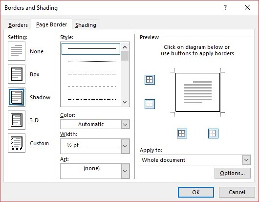 Comment créer des rapports et des documents professionnels dans les bordures et l'ombrage Microsoft Word