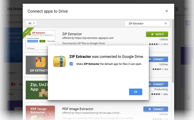 Comment décompresser des fichiers ZIP dans Google Drive sans les télécharger premier extracteur ZIP