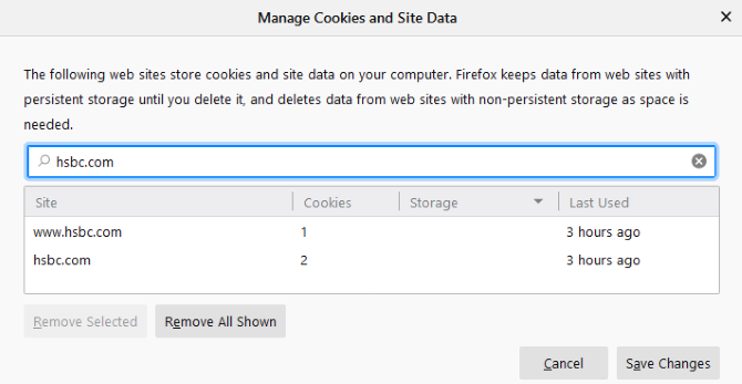 Firefox gérer les cookies