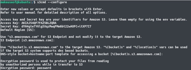 sauvegarde périphérique amazon s3 linux