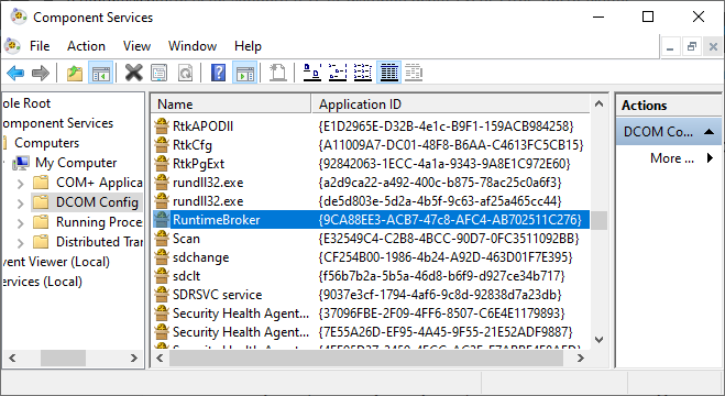 erreur dcom 10016 composant service viewer