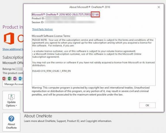 OneNote 32 bits 64 bits