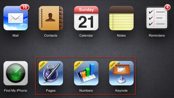 IWork pour iCloud