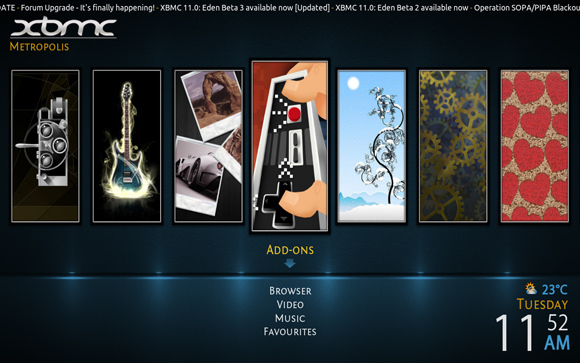 6 skins gratuits les plus cool pour votre métropole XBMC Media Center4