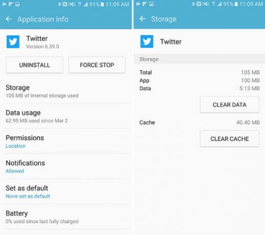 Comment réparer Twitter à partir de l'espace perdu sur Android et iPhone TwitterAndroidCache 565x500