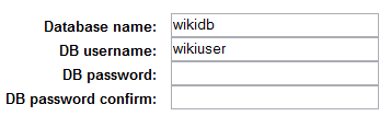 Création de base de données Wiki