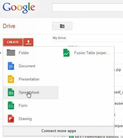 importer des données dans google docs