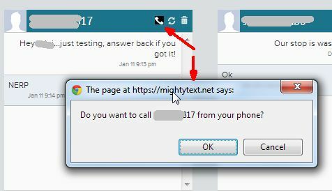 Créez et surveillez les messages texte de votre téléphone avec MightyText pour Chrome mightytext10