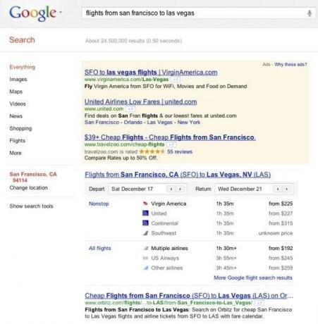 Trouver des vols devient beaucoup plus facile avec les résultats de recherche de vols Google sur Google.com [News] google vols