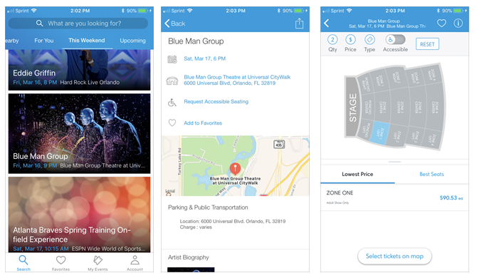 Ticketmaster Event App