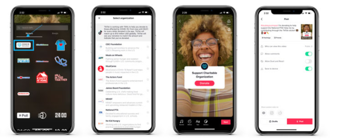 Vous pouvez maintenant faire un don à un organisme de bienfaisance en utilisant des autocollants de don TikTok autocollants de don tiktok 670x273