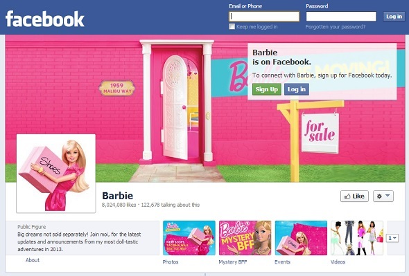 10 personnages fictifs incroyablement populaires sur Facebook Facebook Barbie