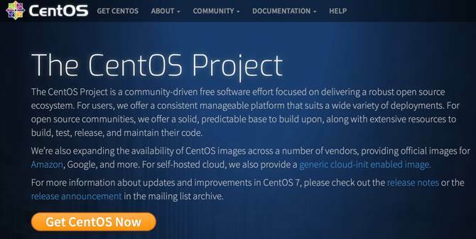 Site Web de CentOS