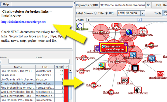 informations de recherche visuelle