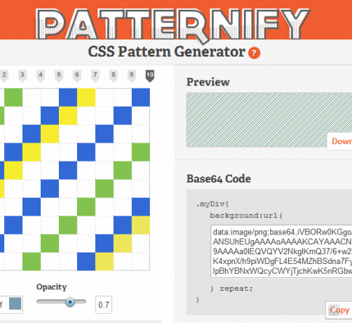 générateur de modèle CSS