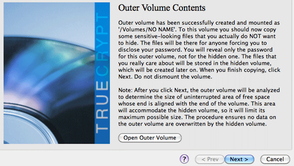 Comment créer une partition vraiment cachée avec TrueCrypt 7 7 écrire sur le volume externe