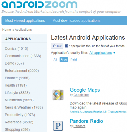 Les 5 meilleurs sites pour vous aider à trouver des applications pour votre téléphone Android 3 droidapps androidzoom1