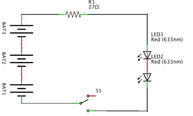 Circuit des yeux effrayants