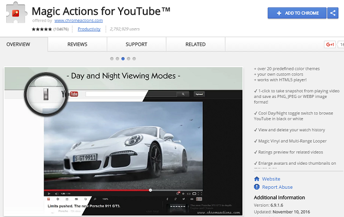 actions magiques youtube