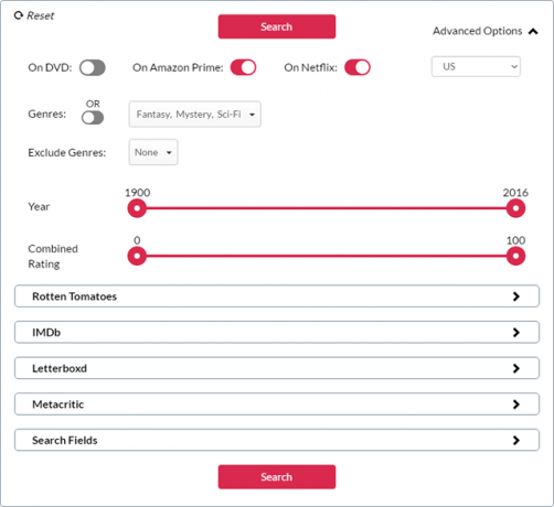 cinesift-search-options